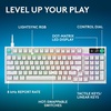 image:imageLogitech G316 X 98 Gaming Keyboard 8 kHz Report Rate HotSwappable Linear Switches Gasket Structure LED Dot Matrix Display amp Dial Double Shot PBT Keycaps USBC RGB LIGHTSYNC for PC  WhiteWhite