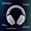 image:imageLogitech G325 Lightspeed Wireless Bluetooth Gaming Headset AllDay Comfort Builtin Mic with Noise Reduction 24Bit Audio 24 Hr Battery Life for PC PlayStation Switch Mobile  WhiteWhite
