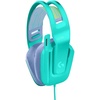 image:imageLogitech G335 Wired Gaming Headset with Flip to Mute Microphone 35mm Audio Jack Memory Foam Earpads Lightweight  MintOne Size