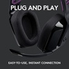 image:imageLogitech G335 Wired Gaming Headset with Flip to Mute Microphone 35mm Audio Jack Memory Foam Earpads Lightweight Compatible with PC PlayStation Xbox Nintendo SwitchSwitch 2  BlackBlack