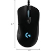 image:imageLogitech G403 Hero 25K Gaming Mouse Lightsync RGB Lightweight 87G10G Optional Braided Cable 25 600 DPI Rubber Side Grips BlackG403 Hero