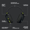 image:imageLogitech G435 Lightspeed amp Bluetooth Wireless Gaming Headset  Lightweight OverEar Headphones Builtin mics 18h Battery Dolby Atmos PC PS4 PS5 Nintendo SwitchSwitch 2 Mobile  BlackBlack