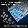 image:imageLogitech G512 X 98 Dual SWAP HotSwappable TMR AnalogMechanical Gaming Keyboard Linear 8K Polling Rate Custom Actuation 0140 mm Rapid Trigger LIGHTSYNC RGB Wired PC Mac  WhiteWhite