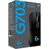 image:imageLogitech G703 Lightspeed Wireless Gaming Mouse WHero 25K Sensor PowerPlay Compatible Lightsync RGB Lightweight 95G10G Optional 10025 600 DPI Rubber Side Grips  BlackMouse