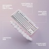 image:imageLogitech G715 Wireless Mechanical Gaming Keyboard with LIGHTSYNC RGB Lightspeed Linear Switches GX Red and Keyboard Palm Rest PCMac Compatible  White MistWireless
