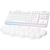 image:imageLogitech G715 Wireless Mechanical Gaming Keyboard with LIGHTSYNC RGB Lightspeed Linear Switches GX Red and Keyboard Palm Rest PCMac Compatible  White MistWireless