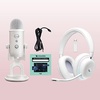 image:imageLogitech G735 Wireless Gaming Headset  Blue Yeti Premium USB Gaming Microphone Combo for Streaming with Exclusive Streamlabs Themes PCMac  White Mist