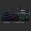 image:imageLogitech G815 LIGHTSYNC RGB Mechanical Gaming Keyboard with Low Profile GL Tactile Key Switch 5 programmable GKeysUSB Passthrough Dedicated Media Control Black and White colorwaysBlack