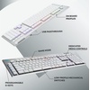 image:imageLogitech G815 LIGHTSYNC RGB Mechanical Gaming Keyboard with Low Profile GL Tactile Key Switch 5 programmable GKeysUSB Passthrough Dedicated Media Control Black and White colorwaysWhite