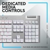 image:imageLogitech G815 LIGHTSYNC RGB Mechanical Gaming Keyboard with Low Profile GL Tactile Key Switch 5 programmable GKeysUSB Passthrough Dedicated Media Control Black and White colorwaysWhite