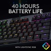 image:imageLogitech G815 LIGHTSYNC RGB Mechanical Gaming Keyboard with Low Profile GL Tactile Key Switch 5 programmable GKeysUSB Passthrough Dedicated Media Control Black and White colorwaysBlack