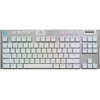 image:imageLogitech G815 LIGHTSYNC RGB Mechanical Gaming Keyboard with Low Profile GL Tactile Key Switch 5 programmable GKeysUSB Passthrough Dedicated Media Control Black and White colorwaysWhite