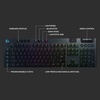 image:imageLogitech G815 LIGHTSYNC RGB Mechanical Gaming Keyboard with Low Profile GL Tactile Key Switch 5 programmable GKeysUSB Passthrough Dedicated Media Control Black and White colorwaysBlack