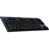 image:imageLogitech G815 LIGHTSYNC RGB Mechanical Gaming Keyboard with Low Profile GL Tactile Key Switch 5 programmable GKeysUSB Passthrough Dedicated Media Control Black and White colorwaysBlack