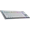 image:imageLogitech G815 LIGHTSYNC RGB Mechanical Gaming Keyboard with Low Profile GL Tactile Key Switch 5 programmable GKeysUSB Passthrough Dedicated Media Control Black and White colorwaysWhite