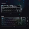 image:imageLogitech G815 LIGHTSYNC RGB Mechanical Gaming Keyboard with Low Profile GL Tactile Key Switch 5 programmable GKeysUSB Passthrough Dedicated Media Control Black and White colorwaysBlack