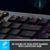 image:imageLogitech G815 LIGHTSYNC RGB Mechanical Gaming Keyboard with Low Profile GL Tactile Key Switch 5 programmable GKeysUSB Passthrough Dedicated Media Control Black and White colorwaysBlack