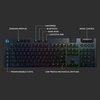 image:imageLogitech G815 LIGHTSYNC RGB Mechanical Gaming Keyboard with Low Profile GL Tactile Key Switch 5 programmable GKeysUSB Passthrough Dedicated Media Control Black and White colorwaysBlack