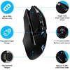 image:imageLogitech G903 Lightspeed Wireless Gaming Mouse wHero 25K Sensor 140 Hour with Rechargeable Battery and LIGHTSYNC RGB POWERPLAY Compatible Ambidextrous 107g10g Optional 25600 DPI  BlackMouse