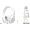 image:imageLogitech G735 Wireless Gaming Headset  Blue Yeti Premium USB Gaming Microphone Combo for Streaming with Exclusive Streamlabs Themes PCMac  White Mist