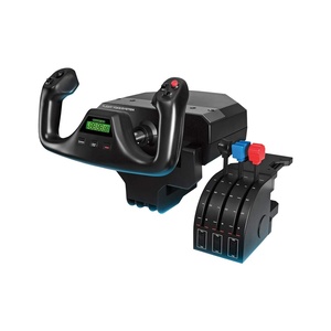 image:imageLogitech G PRO Flight Yoke System Professional Simulation Yoke and Throttle Quadrant 3 Modes 75 Programmable Controls Configurable Knobs Steel Shaft USB PC  BlackFlight Controller