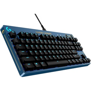 image:imageLogitech G PRO Mechanical Gaming Keyboard  UltraPortable Tenkeyless Design Detachable USB Cable LIGHTSYNC RGB Backlit Keys Official League of Legends Edition