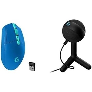 image:imageLogitech G305 X SUPERLIGHT Wireless Gaming Mouse Lightweight 59g HERO 44K Sensor RGB lighting LIGHTSPEED and Bluetooth 130 Hr Battery Life 6 Programmable Buttons Compatible with PCMac  WhiteBlue
