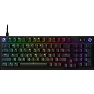 image:imageLogitech G316 X 98 Gaming Keyboard 8 kHz Report Rate HotSwappable Linear Switches Gasket Structure LED Dot Matrix Display amp Dial Double Shot PBT Keycaps USBC RGB LIGHTSYNC for PC  WhiteBlack