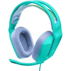 image:imageLogitech G335 Wired Gaming Headset with Flip to Mute Microphone 35mm Audio Jack Memory Foam Earpads Lightweight  MintOne Size