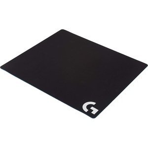 image:imageLogitech G640 Cloth Gaming Mouse Pad Moderate Surface Friction Consistent Surface Texture Stable Rollable  BlackMousepad