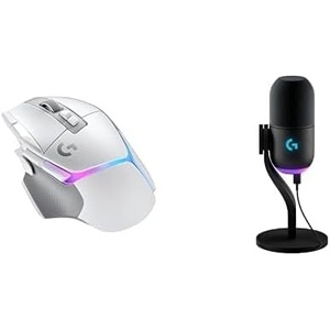 image:imageLogitech Powerplay Wireless Charging System and G502 X PLUS Wireless gaming mouse  mouse with LIGHTFORCE hybrid switches LIGHTSYNC RGB HERO 25K gaming sensor  PCmacOS  BlackWhite