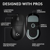 image:imageLogitech G PRO X Superlight 2 Wireless Gaming Mouse  Magenta  60g Symmetrical Shape lt8 kHz Polling 44K DPI PowerPlay Wireless Charging Supported USBC 5 Buttons For PCMacBlack