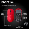 image:imageLogitech G PRO X Superlight 2 Wireless Gaming Mouse  Magenta  60g Symmetrical Shape lt8 kHz Polling 44K DPI PowerPlay Wireless Charging Supported USBC 5 Buttons For PCMacRed