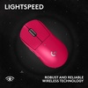 image:imageLogitech G PRO X Superlight 2 Wireless Gaming Mouse  Magenta  60g Symmetrical Shape lt8 kHz Polling 44K DPI PowerPlay Wireless Charging Supported USBC 5 Buttons For PCMacMagenta
