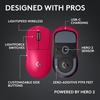 image:imageLogitech G PRO X Superlight 2 Wireless Gaming Mouse  Magenta  60g Symmetrical Shape lt8 kHz Polling 44K DPI PowerPlay Wireless Charging Supported USBC 5 Buttons For PCMacMagenta