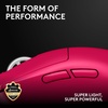 image:imageLogitech G PRO X Superlight 2 Wireless Gaming Mouse  Magenta  60g Symmetrical Shape lt8 kHz Polling 44K DPI PowerPlay Wireless Charging Supported USBC 5 Buttons For PCMacMagenta