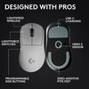 image:imageLogitech G PRO X Superlight 2 Wireless Gaming Mouse  Magenta  60g Symmetrical Shape lt8 kHz Polling 44K DPI PowerPlay Wireless Charging Supported USBC 5 Buttons For PCMacWhite