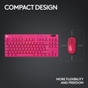 image:imageLogitech G PRO X TKL Lightspeed Wireless Gaming Keyboard Tactile Magenta  Lightspeed wireless UltraPortable Tenkeyless Design LIGHTSYNC RGB PBT keycaps Tactile SwitchesMagenta