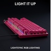 image:imageLogitech G PRO X TKL Lightspeed Wireless Gaming Keyboard Tactile Magenta  Lightspeed wireless UltraPortable Tenkeyless Design LIGHTSYNC RGB PBT keycaps Tactile SwitchesMagenta