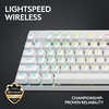 image:imageLogitech G PRO X TKL Lightspeed Wireless Gaming Keyboard Tactile Magenta  Lightspeed wireless UltraPortable Tenkeyless Design LIGHTSYNC RGB PBT keycaps Tactile SwitchesWhite