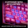 image:imageLogitech G PRO X TKL Lightspeed Wireless Gaming Keyboard Tactile Magenta  Lightspeed wireless UltraPortable Tenkeyless Design LIGHTSYNC RGB PBT keycaps Tactile SwitchesMagenta