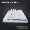 image:imageLogitech G PRO X TKL Lightspeed Wireless Gaming Keyboard Tactile Magenta  Lightspeed wireless UltraPortable Tenkeyless Design LIGHTSYNC RGB PBT keycaps Tactile SwitchesWhite
