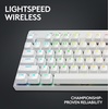 image:imageLogitech G PRO X TKL Lightspeed Wireless Gaming Keyboard Tactile Magenta  Lightspeed wireless UltraPortable Tenkeyless Design LIGHTSYNC RGB PBT keycaps Tactile SwitchesWhite