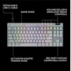 image:imageLogitech G PRO X TKL Lightspeed Wireless Gaming Keyboard Tactile Magenta  Lightspeed wireless UltraPortable Tenkeyless Design LIGHTSYNC RGB PBT keycaps Tactile SwitchesWhite
