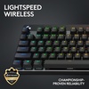 image:imageLogitech G PRO X TKL Lightspeed Wireless Gaming Keyboard Tactile Magenta  Lightspeed wireless UltraPortable Tenkeyless Design LIGHTSYNC RGB PBT keycaps Tactile SwitchesBlack