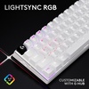 image:imageLogitech G PRO X TKL Lightspeed Wireless Gaming Keyboard Tactile Magenta  Lightspeed wireless UltraPortable Tenkeyless Design LIGHTSYNC RGB PBT keycaps Tactile SwitchesWhite