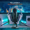 image:imageLogitech Creators Blue Yeti USB Microphone for PC Mac Gaming Recording Streaming Podcasting Studio and Computer Condenser Mic with Blue VOCE effects 4 Pickup Patterns Plug and Play  BlackoutBlackout