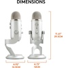 image:imageLogitech Creators Blue Yeti USB Microphone for PC Mac Gaming Recording Streaming Podcasting Studio and Computer Condenser Mic with Blue VOCE effects 4 Pickup Patterns Plug and Play  BlackoutSilver