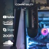 image:imageLogitech Creators Blue Yeti USB Microphone for PC Mac Gaming Recording Streaming Podcasting Studio and Computer Condenser Mic with Blue VOCE effects 4 Pickup Patterns Plug and Play  BlackoutBlackout