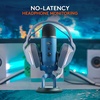 image:imageLogitech Creators Blue Yeti USB Microphone for PC Mac Gaming Recording Streaming Podcasting Studio and Computer Condenser Mic with Blue VOCE effects 4 Pickup Patterns Plug and Play  BlackoutMidnight Blue